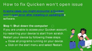 Quicken Won't Open Issue