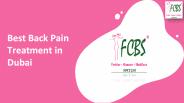 Best Back Pain Treatment in Dubai