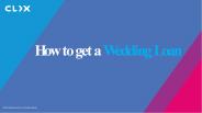 How to get a wedding loan
