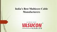 India’s Best Multicore Cable Manufacturers