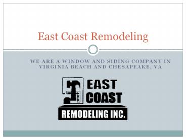 Siding and window installers near me Virginia Beach