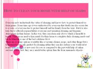 How to clean your home with help of maids
