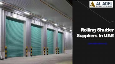 Rolling Door Suppliers