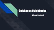 Quicken vs QuickBooks