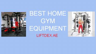 Best Home Gym Equipment