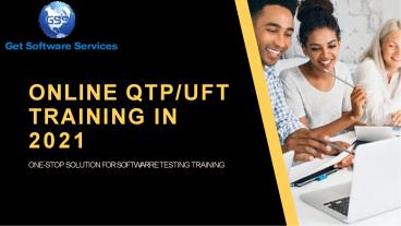 Best Online QTP/ UFT Training in USA - Get Software Services