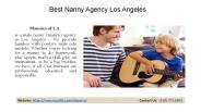 High Profile Nanny Agencies