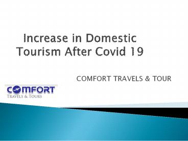 incrase in domestic tourism