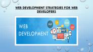 Web Development Strategies For Web Developers