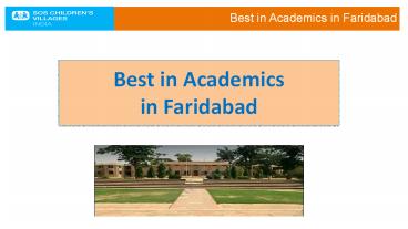 Top School in Faridabad | Best School in Faridabad