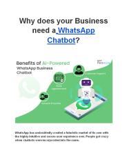 Why We Need Chatbot for whatsapp | Benefits with Facts