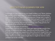 Multivitamins gummies for kids