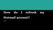 Hotmail Account Recovery (1)