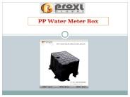 Best PP Water Meter Box