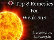 Top 8 Remedies For Weak Sun