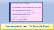 Data Analysis Services | Chi Square In Thane