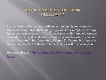 WOMEN DAILY MULTIVITAMIN BY RONCUVITA