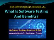 What Is Software Testing And Benefits?