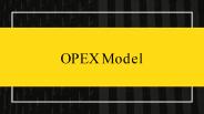 Opex Model in Solar Power