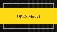 Opex Model in Solar Power