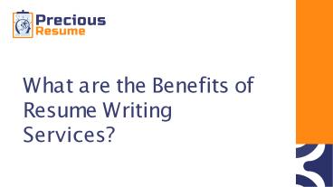 What are the Benefits of Resume Writing Services?
