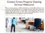 Contact Crown Property Cleaning Services Melbourne