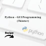 Python - GUI Programming(Tkinter)