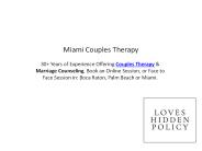 Couples Therapy & Marriage Counseling