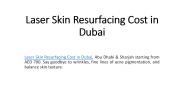 Laser Skin Resurfacing Cost in Dubai