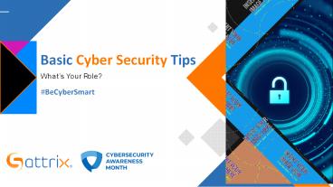 Basic Cybersecurity Tips: What’s your role?