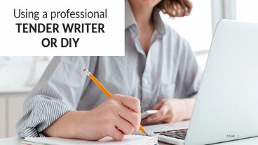 Using a professional tender writer or DIY