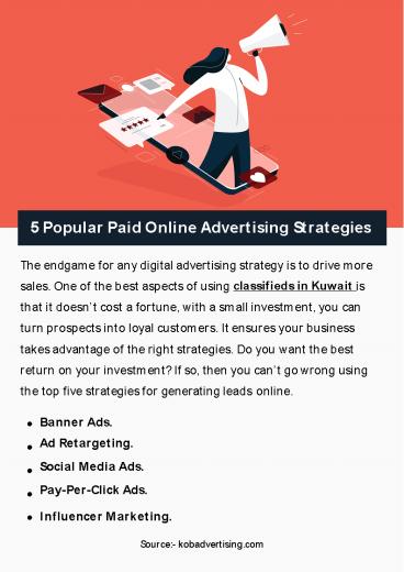 5 Popular Paid Online Advertising Strategies