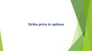 Strike Price in Options