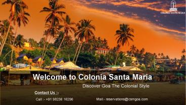Hotels In Goa Near Baga Beach
