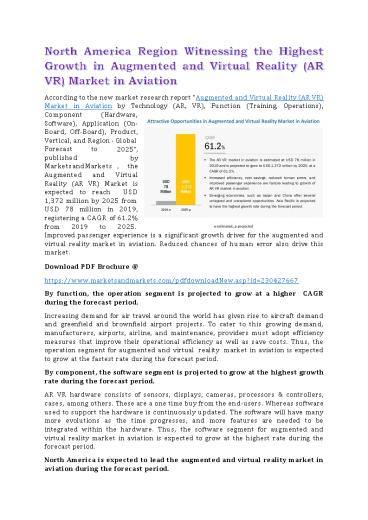 Augmented and Virtual Reality Market in Aviation - Global Forecast to 2025
