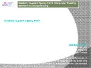 Disability Support Agency Perth