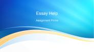 Essay Help