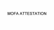 Mofa attestation