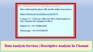 Data Analysis Services | Descriptive Analysis In Chennai