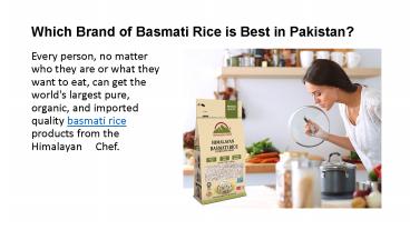 Which Brand of Basmati Rice is Best in Pakistan