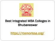 Best Integrated MBA Colleges in Bhubaneswar