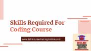 Skills Required For Coding Course
