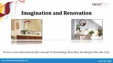 Imagination and Renovation