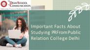 Public Relation College in Delhi