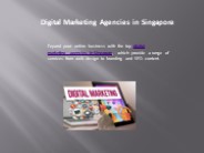Digital Marketing Agencies in Singapore