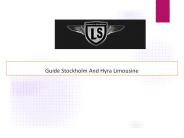 Guide Stockholm And Hyra Limousine