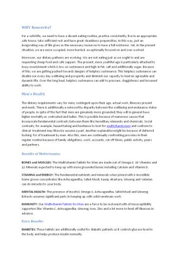 Best Multivitamin supplement for Men