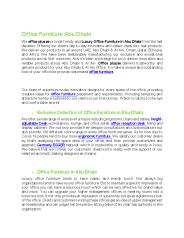 Office furniture Dubai