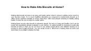 How to Make Atta Biscuits at Home?