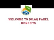Benefits of Thin film solar panels